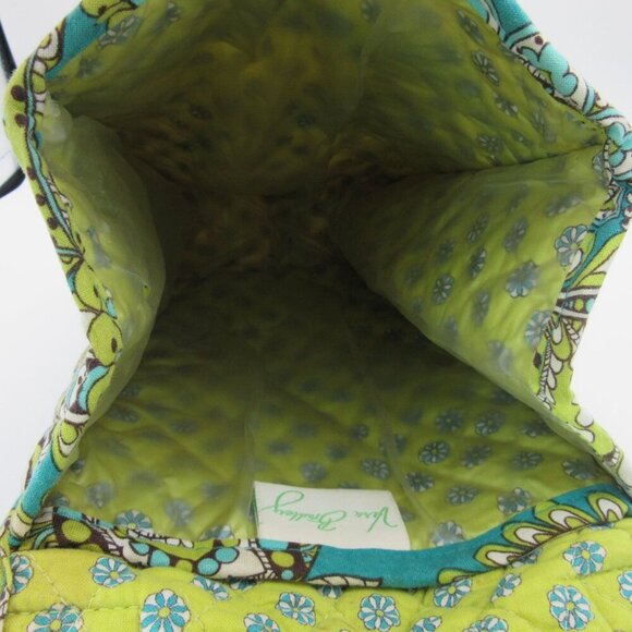 Vera Bradley Peacock Green Turquoise Lunch Box Lined Paisley Floral - Picture 4 of 5